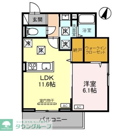ノーブルパレス上木崎の物件間取画像